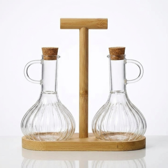 Glass Oil Dispenser 300 ml - 2 Pcs